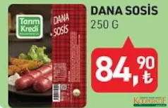 TARIM KREDİ DANA SOSİS 250 G